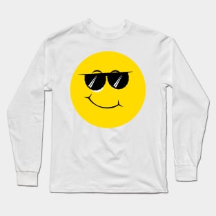 Emoji - Cool face Long Sleeve T-Shirt